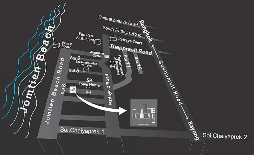 The Gallery Jomtien Beach Pattaya Boutique Condo Værelse billede